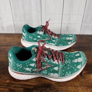 Brooks Revel 3 Christmas 1203021B308 Green Womens Running Shoes Size 10 B